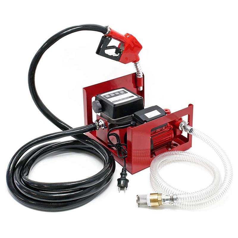 सेल्फ प्राइमिङ इलेक्ट्रिक आयल डिजेल ट्रान्सफर पम्प ४ डिजिट फ्लो मिटरको साथ